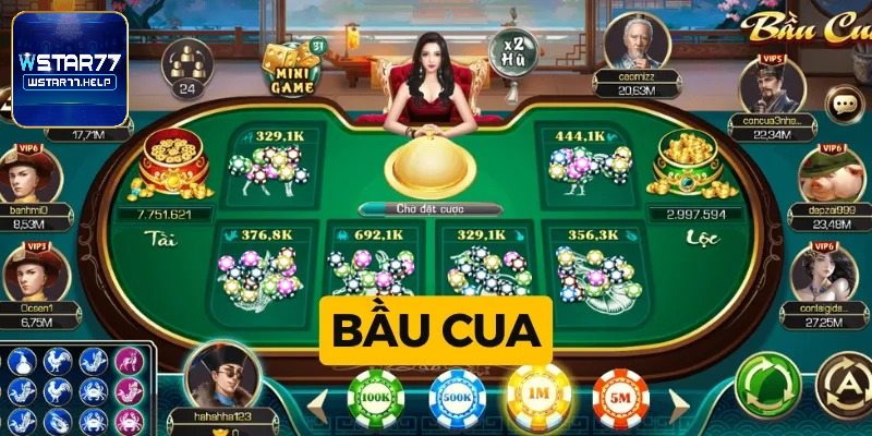 Khám phá luật lệ chơi bầu cua Wstar77